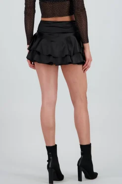 Falda mini satinada olanes