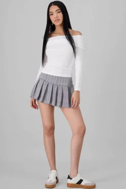 Falda mini tableada cuadros