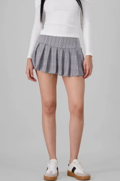 Falda mini tableada cuadros