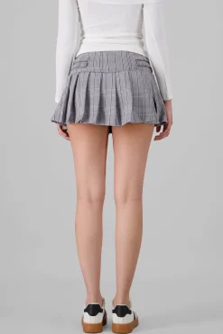 Falda mini tableada cuadros