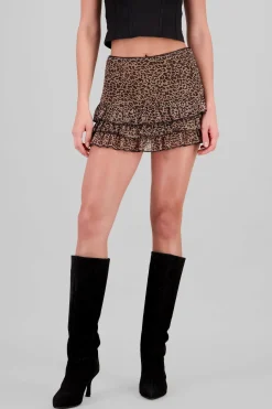 Falda olanes de animal print