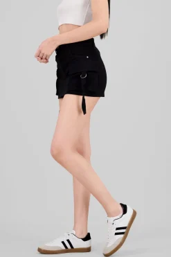 Falda Short 2 Bolsas Con Tiras