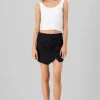 Falda short corte asimetrico pret ancha hypsters
