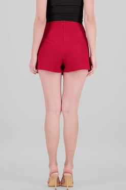 Falda short corte asimetrico pret ancha hypsters