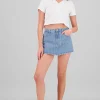 Falda short rayada