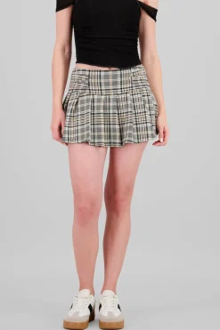 Falda tableada caudros