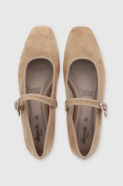 Flat mary jane contrastes bies