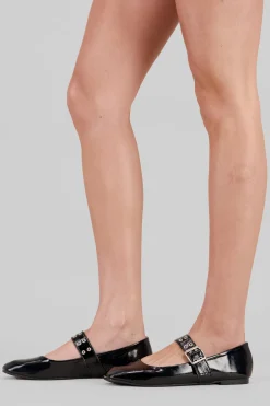 Flat mary jane hebilla punta cuadrada