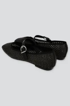 Flat mary jane nudos yute