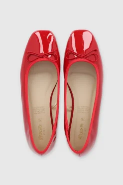 Flat punta cuadrada moñito