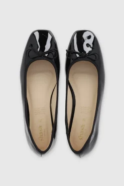 Flat punta cuadrada moñito