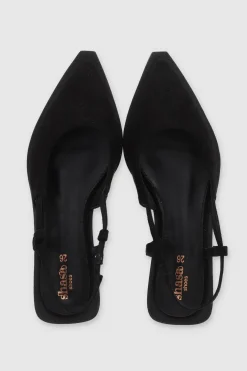 Flat puntal slingback