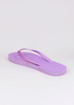 Flip flop contorno brillos