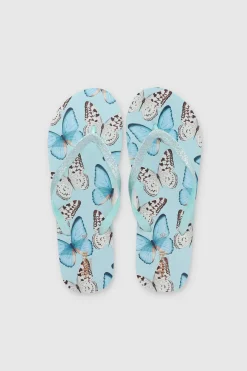 Flip Flop Mariposas Glitter