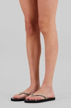 Flip Flop Print Hojas Glitter