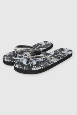 Flip Flop Print Hojas Glitter