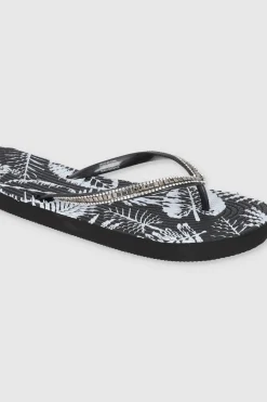Flip Flop Print Hojas Glitter