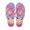 Flip flop tie dye glitter