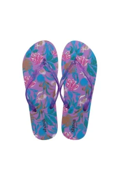 Flip flop tropical brillos correas