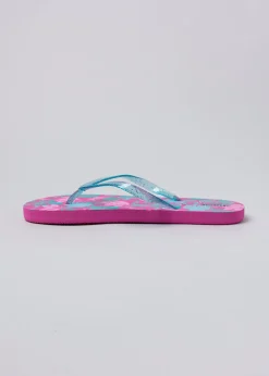 Flip flop tropical brillos correas