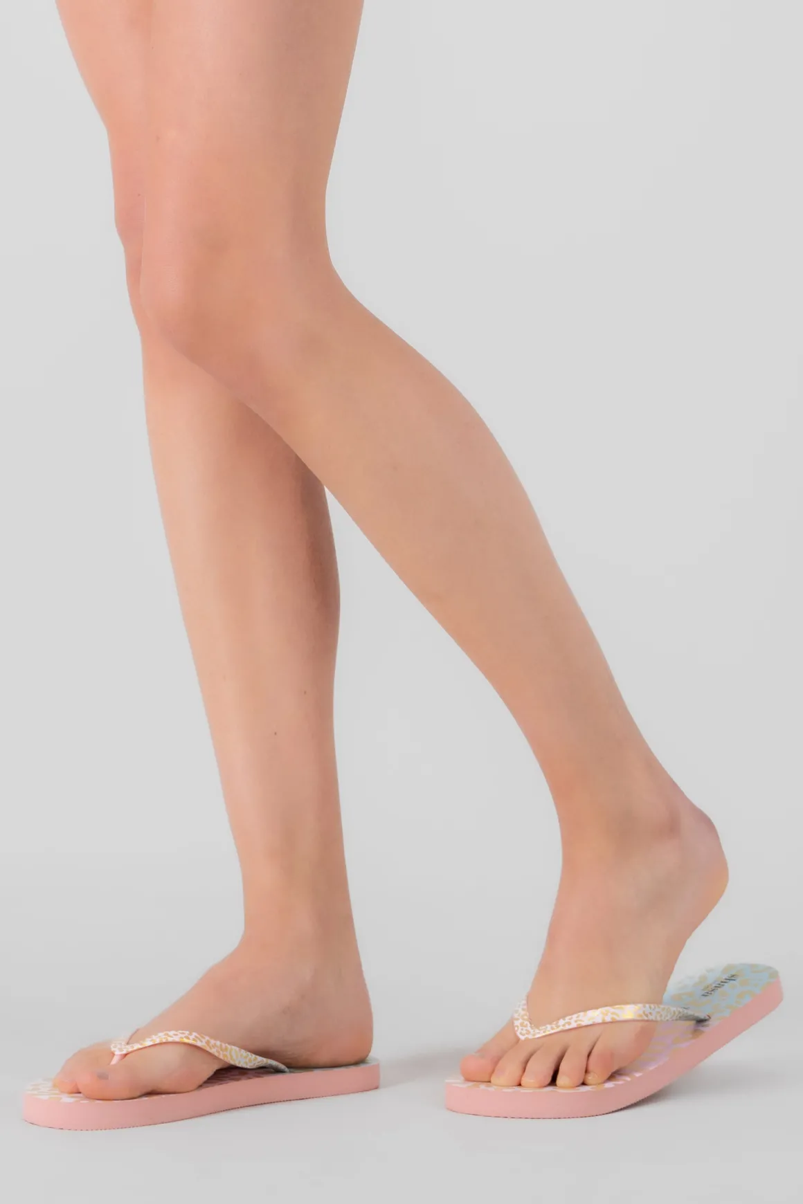 Flip Flops Animal Print Metálico