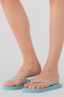 Flip Flops Animal Print Metálico