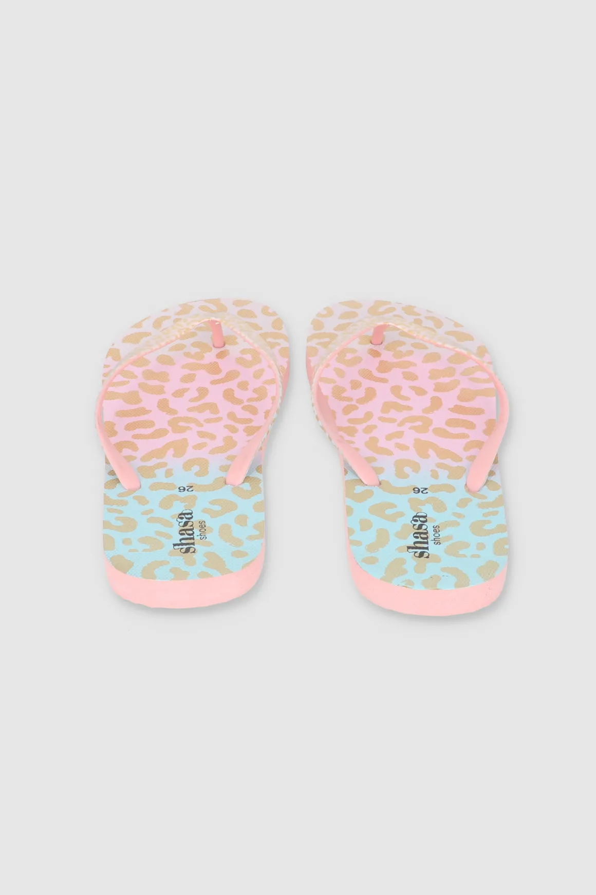 Flip Flops Animal Print Metálico