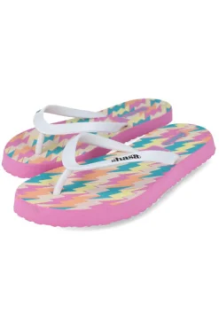 Flip flops estampado rayos multicolor