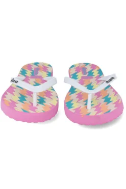 Flip flops estampado rayos multicolor