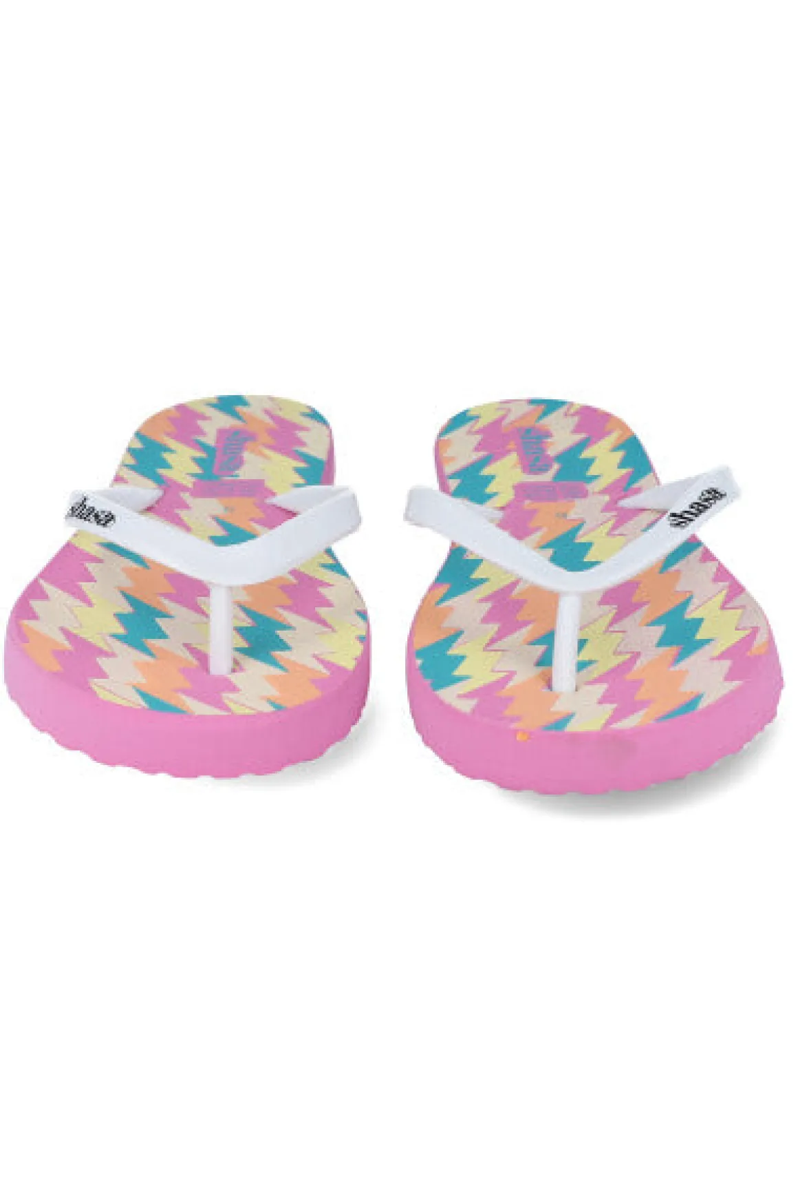 Flip flops estampado rayos multicolor