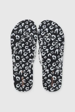 Flip Flops Monocolor Animal Print