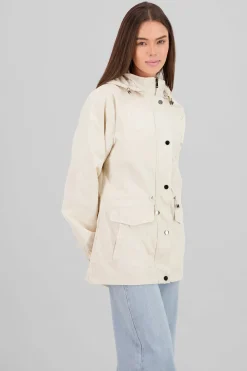 Gabardina corta botones