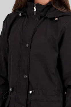 Gabardina corta botones