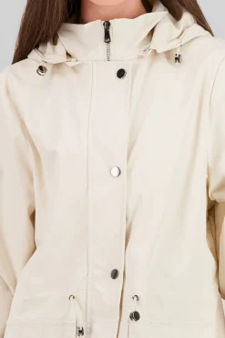 Gabardina corta botones