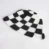 Gorro pescador tejido cuadros