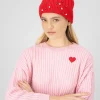 Gorro tejido brillos pompón