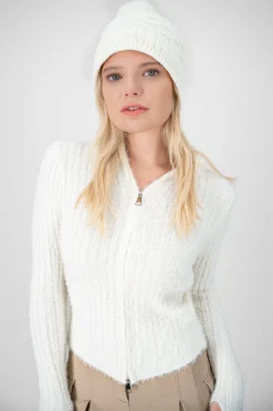 Gorro tejido cuadros