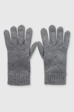 Guantes tejido jaspeado