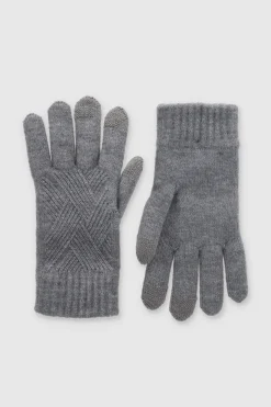 Guantes tejido jaspeado