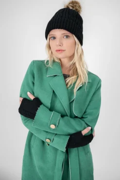 Guantes tejido trenzado