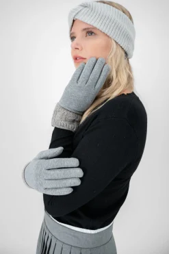 Guantes tejidos trenza