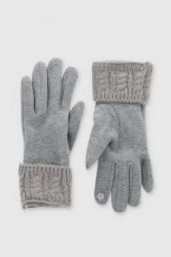 Guantes tejidos trenza