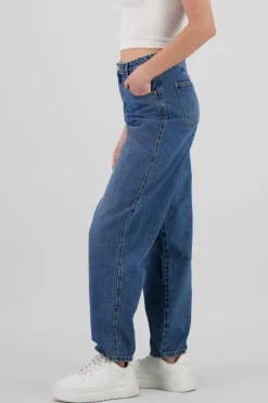 Jeans barrel doble pinza