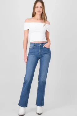 Jeans bootcut slit