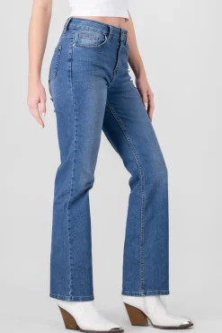 Jeans bootcut slit
