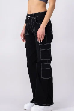 Jeans Straight 4 Bolsillos Laterales