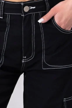 Jeans Straight 4 Bolsillos Laterales