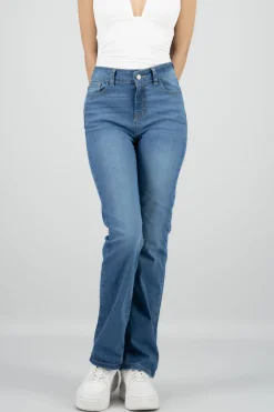 Jeans straight mid rise