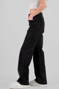 Jeans wide leg estrellas