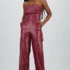 Jumpsuit cargo efecto piel